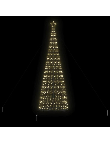 Albero di Natale LED EKENAS 400 cm 800 LED Bianco caldo Acciaio