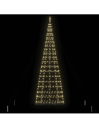 Albero di Natale LED EKENAS 400 cm 800 LED Bianco caldo Acciaio