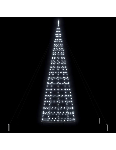 Albero di Natale LED con 800 LED Bianco freddo 400 cm Ferro