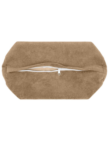 Cuscino con cuscino HEERLEN 6 pz Tortora Fleece in microfibra