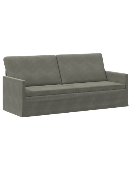 Divano a 3 posti Grigio Chiaro 190 x 81 x 82 cm