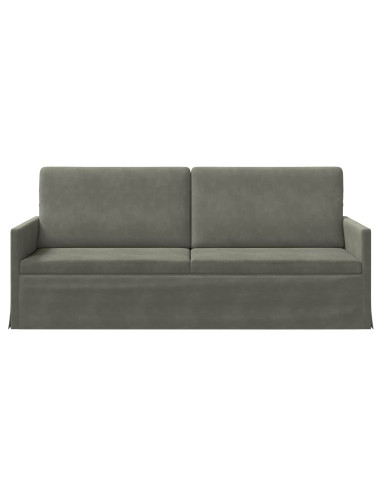 Divano a 3 posti Grigio Chiaro 190 x 81 x 82 cm