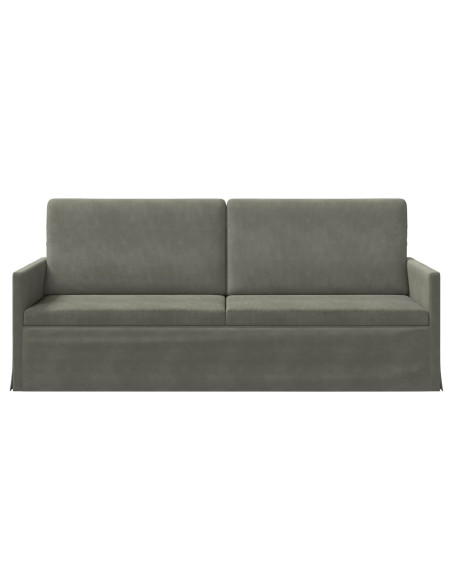 Divano a 3 posti Grigio Chiaro 190 x 81 x 82 cm