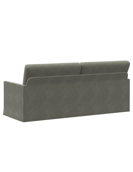 Divano a 3 posti Grigio Chiaro 190 x 81 x 82 cm