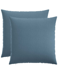 Cuscino con cuscino HEERLEN 2 pz Blu jeans Tessuto
