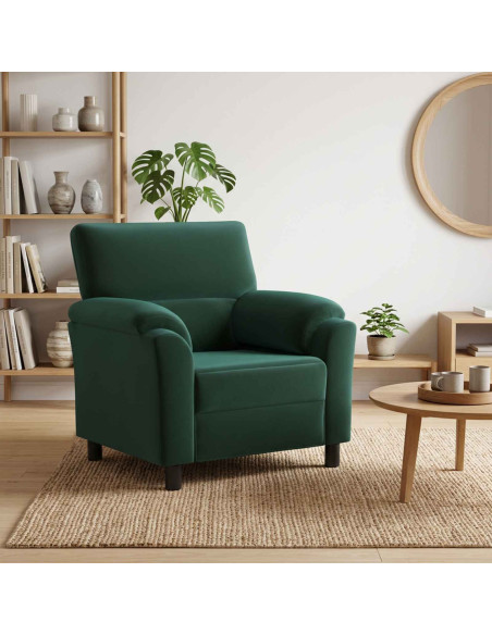 Divano Verde Scuro 94 x 85 x 93 cm Velluto