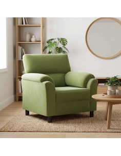 Divano Verde chiaro 94 x 85 x 93 cm Velluto