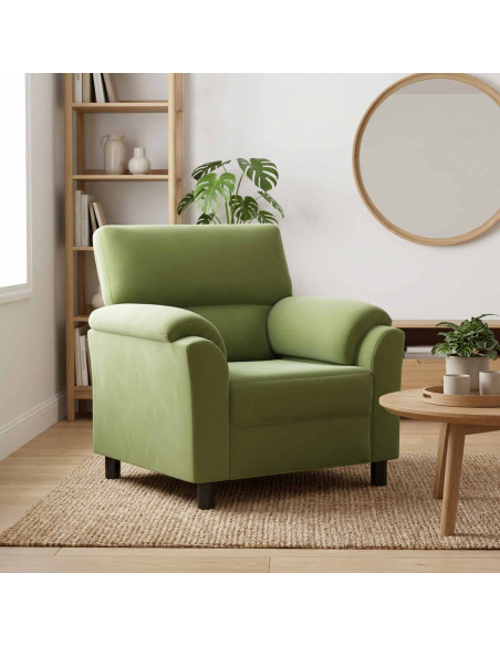 Divano Verde chiaro 94 x 85 x 93 cm Velluto