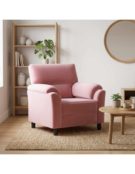 Divano Rosa 94 x 85 x 93 cm Velluto