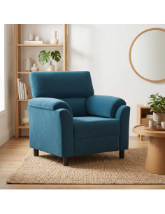 Divano Blu 94 x 85 x 93 cm Velluto