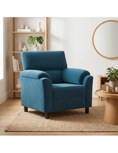 Divano Blu 94 x 85 x 93 cm Velluto