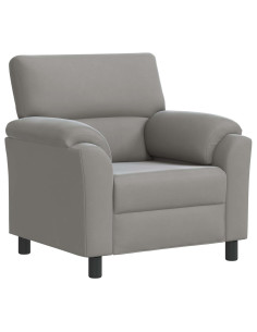 Divano Grigio Chiaro 94 x 85 x 93 cm Velluto 2