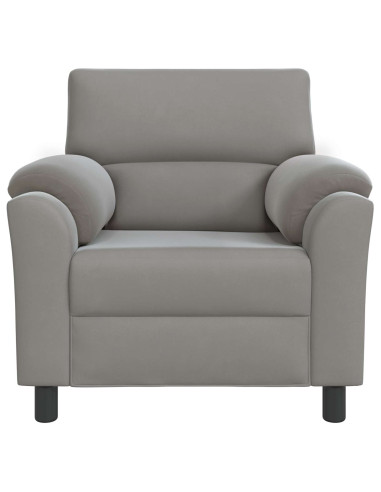 Divano Grigio Chiaro 94 x 85 x 93 cm Velluto