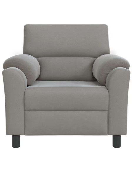Divano Grigio Chiaro 94 x 85 x 93 cm Velluto