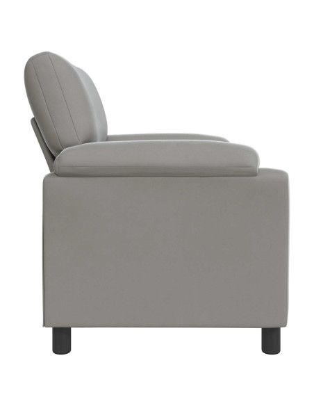 Divano Grigio Chiaro 94 x 85 x 93 cm Velluto
