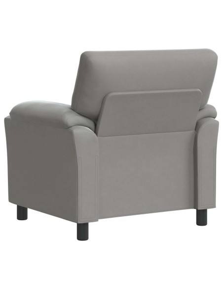 Divano Grigio Chiaro 94 x 85 x 93 cm Velluto