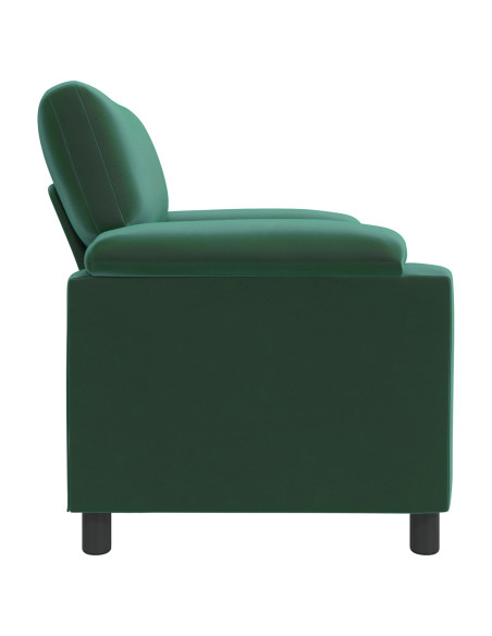 Divano Verde Scuro 94 x 85 x 93 cm Velluto