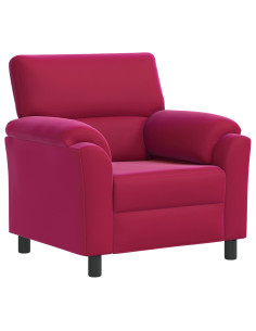 Divano Rosso Vino 94 x 85 x 93 cm Velluto 2