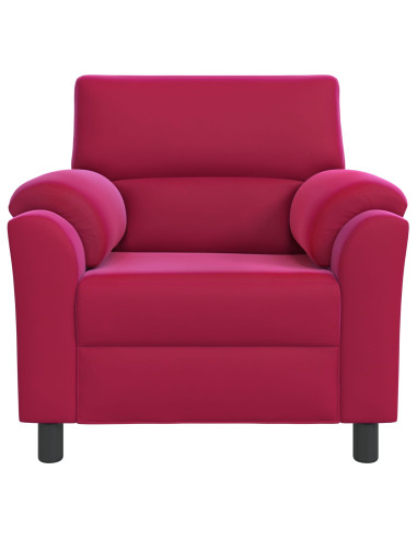 Divano Rosso Vino 94 x 85 x 93 cm Velluto