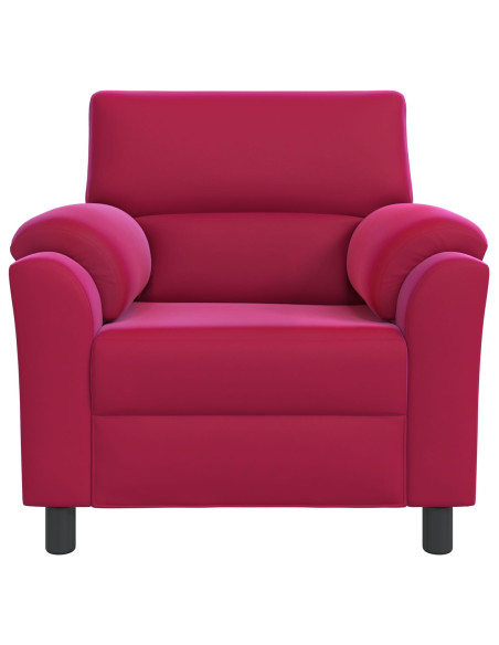 Divano Rosso Vino 94 x 85 x 93 cm Velluto