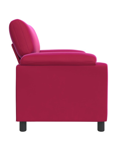 Divano Rosso Vino 94 x 85 x 93 cm Velluto