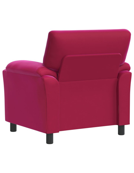 Divano Rosso Vino 94 x 85 x 93 cm Velluto