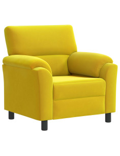 Divano Giallo 94 x 85 x 93 cm Velluto 2