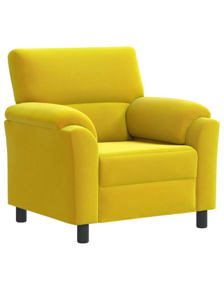 Divano Giallo 94 x 85 x 93 cm Velluto