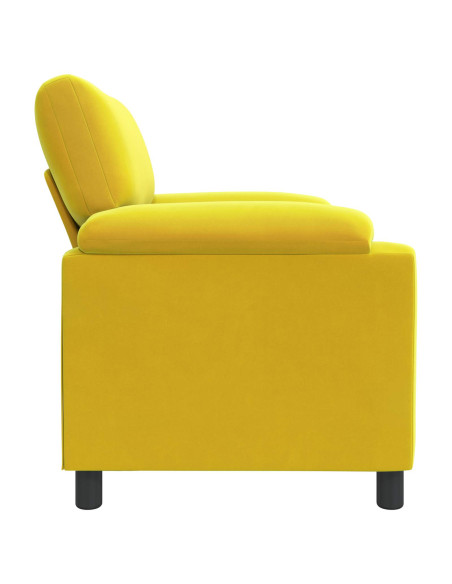 Divano Giallo 94 x 85 x 93 cm Velluto