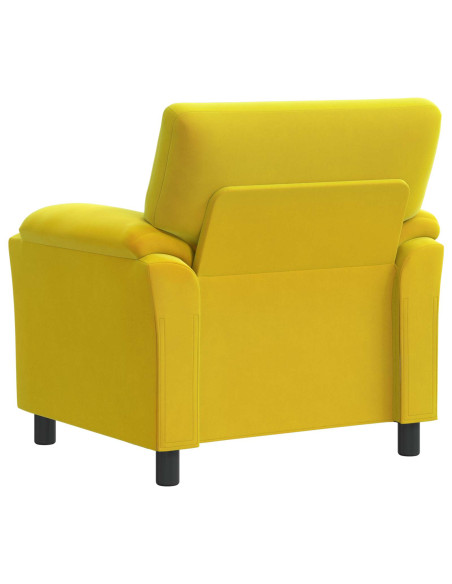 Divano Giallo 94 x 85 x 93 cm Velluto