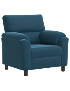 Divano Blu 94 x 85 x 93 cm Velluto 2