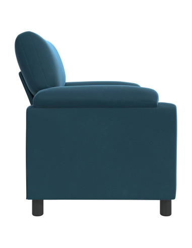 Divano Blu 94 x 85 x 93 cm Velluto