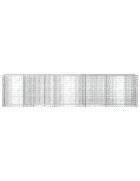 Gabione con Filo da 3,5 mm e Rete da 5x10 cm 650x20x150 cm