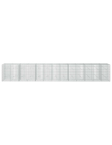 Gabione con Filo da 3,5 mm e Rete da 5x10 cm 650x20x100 cm