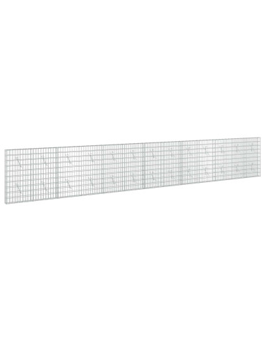 Gabione con Filo da 3,5 mm e Rete da 5x10 cm 650x10x100 cm