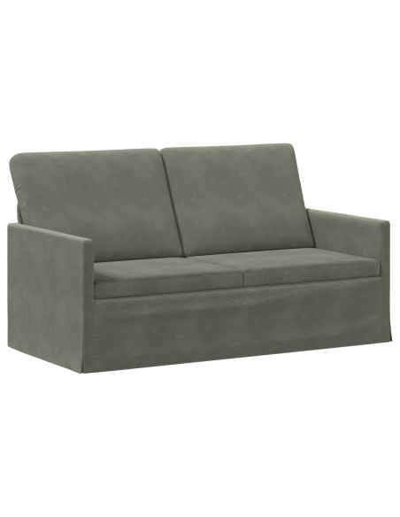 Set di divani 2 pcs Grigio Chiaro Tessuto in Cords