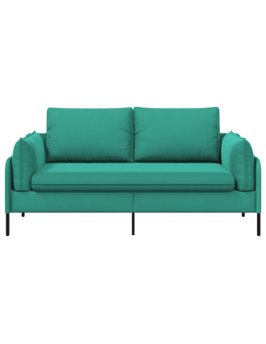 Divano a 2 Posti 2 posto Turchese 188 x 81 x 89 cm Velluto