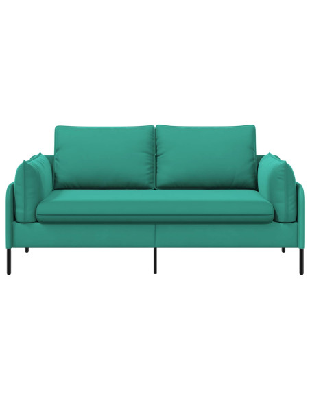 Divano a 2 Posti 2 posto Turchese 188 x 81 x 89 cm Velluto