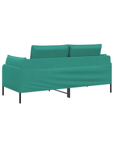 Divano a 2 Posti 2 posto Turchese 188 x 81 x 89 cm Velluto