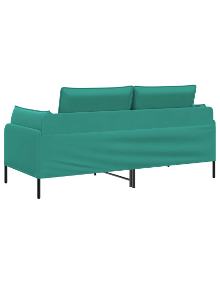 Divano a 2 Posti 2 posto Turchese 188 x 81 x 89 cm Velluto