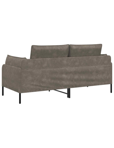 Divano a 2 Posti Grigio 188 x 81 x 89 cm Similpelle