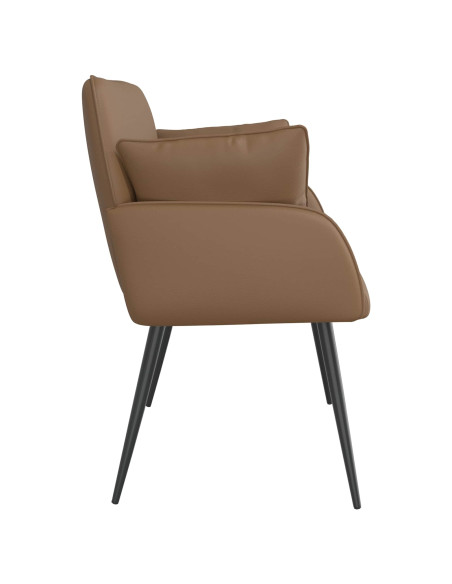 Divano a 2 posti con gambe in metallo 2 posto Cappuccino
