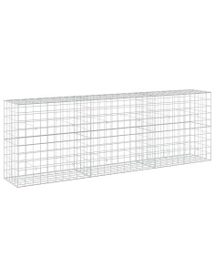 Gabione con filo da 5 mm e rete 10x10 cm 300x50x100 cm 2
