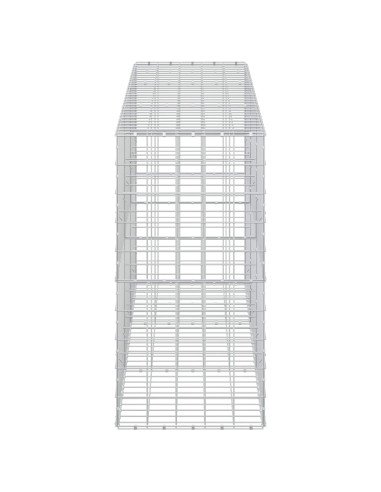 Gabione con filo da 5 mm e rete 10x10 cm 300x50x100 cm