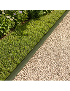 Profilo di copertura per giardino 20 pz 100 x 5 x 5 cm Acciaio