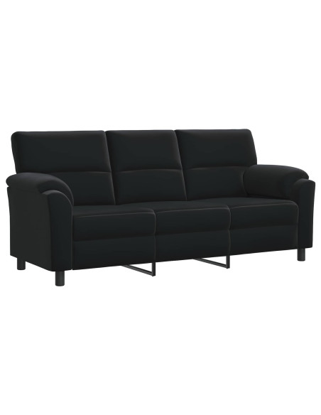 Set di divani 2 pcs Nero Velluto