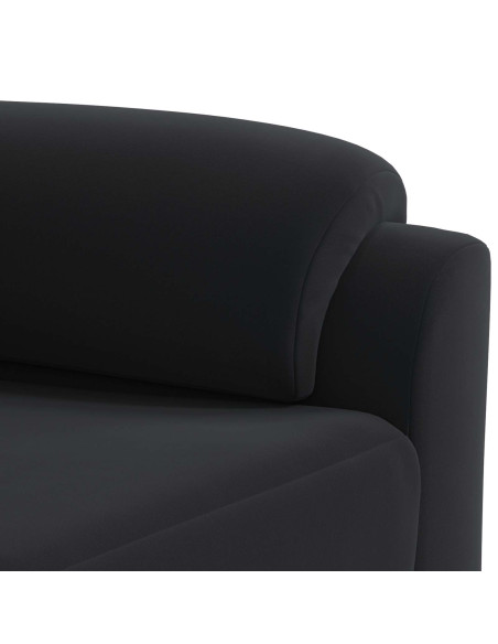Set di divani 2 pcs Nero Velluto