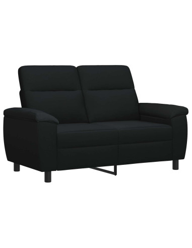 Set di divani 2 pcs Nero Tessuto