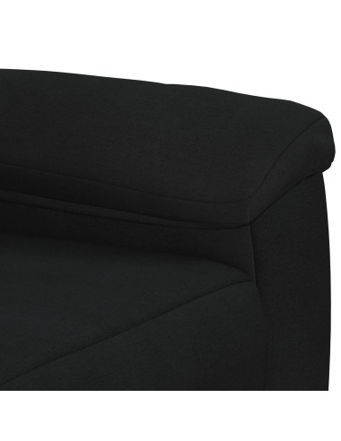 Set di divani 2 pcs Nero Tessuto