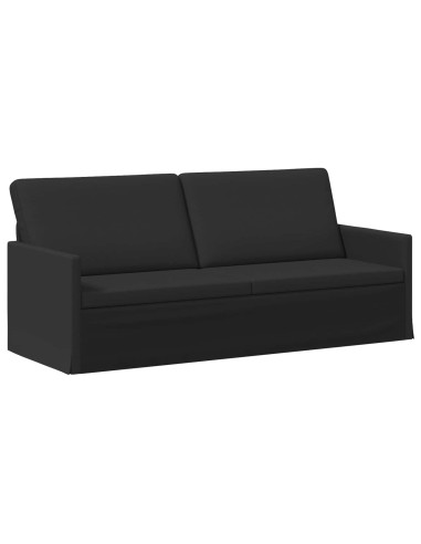 Set di divani 2 pcs Nero Tessuto